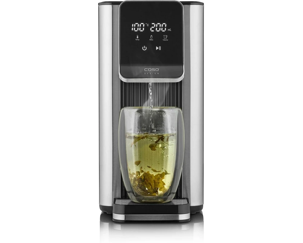 Caso Turbo Heisswasserspender HW 630 2.5 l, Schwarz/Silber