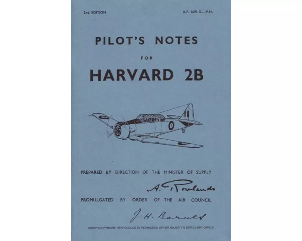 Harvard 2B Pilot's Notes