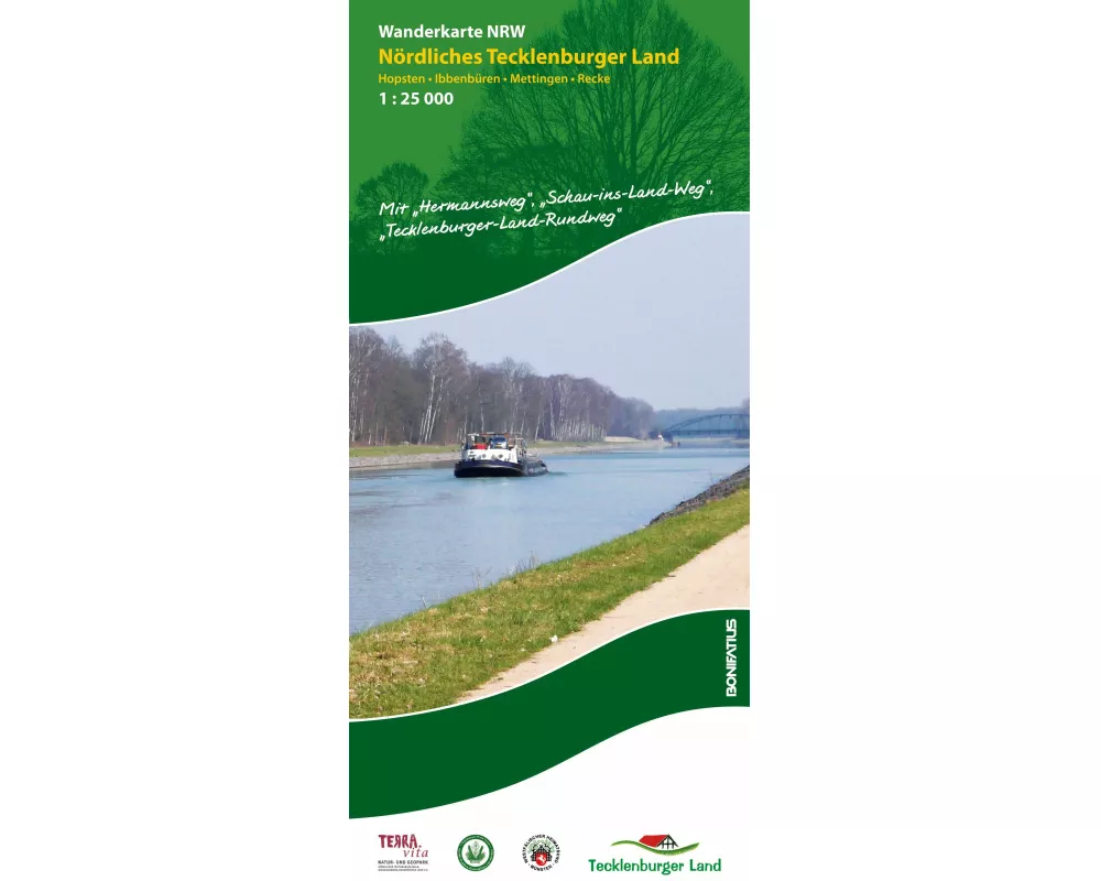 Wanderkarte NRW: Nördliches Tecklenburger Land 1 : 25 000