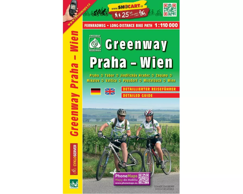 Greenway Praha - Wien 1 : 100 000
