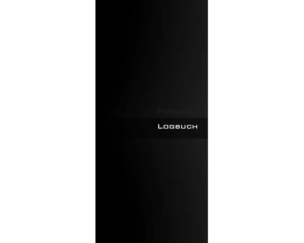 Passwort Logbuch - Internet Organizer und Passwortbuch (Black Book Cover)
