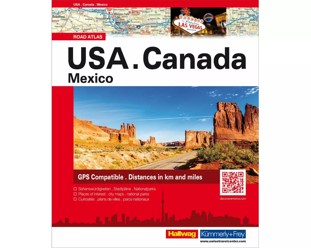 Hallwag Strassenatlas USA, Canada, Mexico