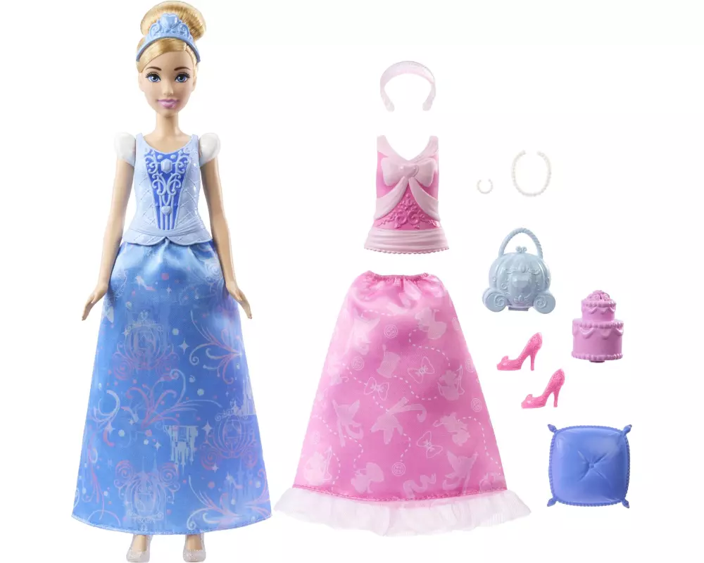Disney Princess Spielset 2-in-1-Geschichten Cinderella-Modepuppe