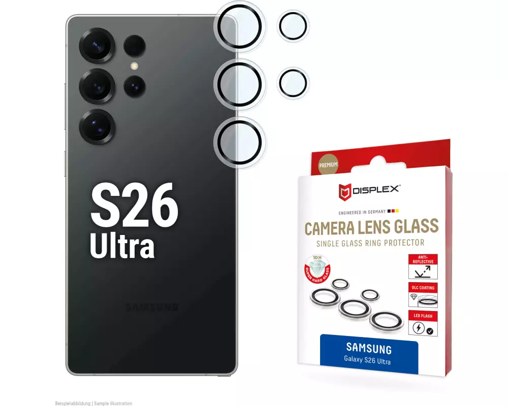 Displex 02246 Display-/Rückseitenschutz für Smartphones Kameraobjektivschutz Samsung 1 Stück(e)