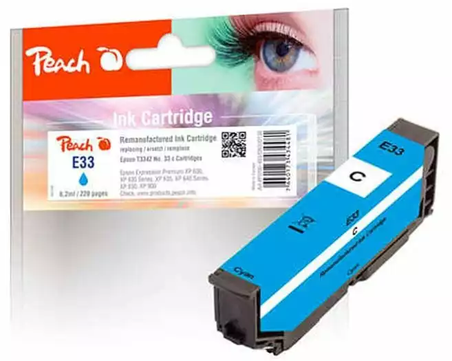 Peach Tinte Epson No. 33 / T3342 Cyan