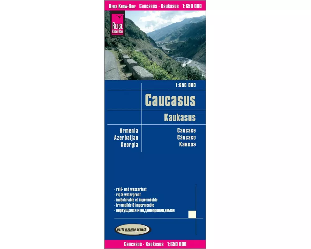 Reise Know-How Landkarte Kaukasus / Caucasus (1:650.000) : Armenien, Aserbaidschan, Georgien