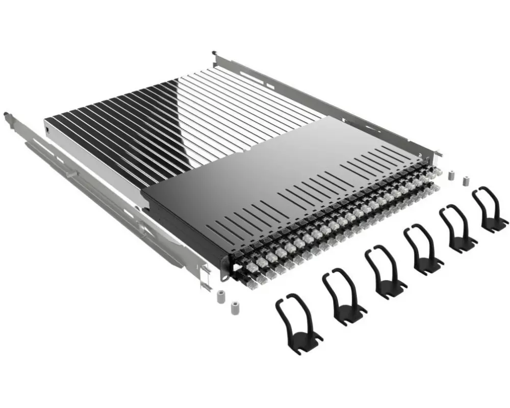 Patchbox PATCHBOX PLUS+ Cat 6A, UTP, 1.8 m, Schwarz, 24 Kassetten