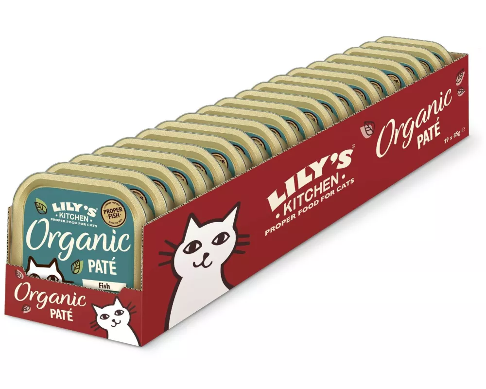 Lily's Kitchen Nassfutter Organic Fisch, 19 x 85 g