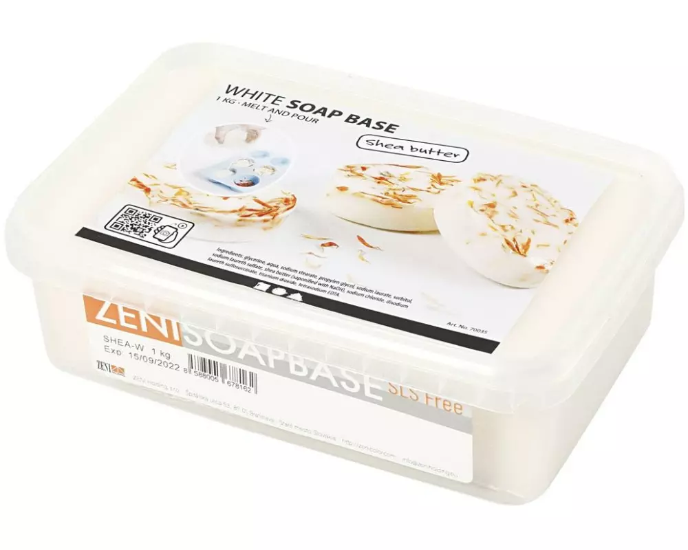 Creativ Company Glycerinseife 1 kg, Weiss