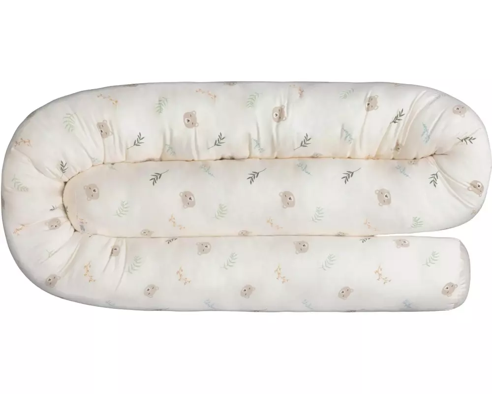 ZEWI bébé-jou Nestschlange Samt Snoozy Bear 100 x 135 cm