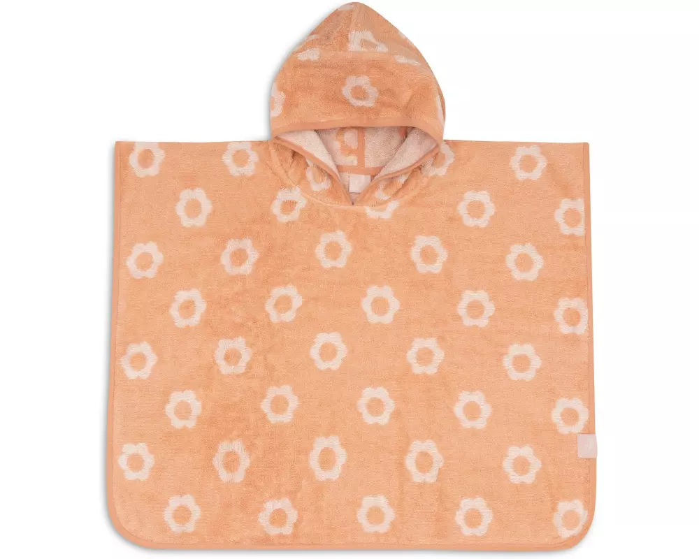 Jollein Badeponcho Frottee Jacquard Wendbar – Flower