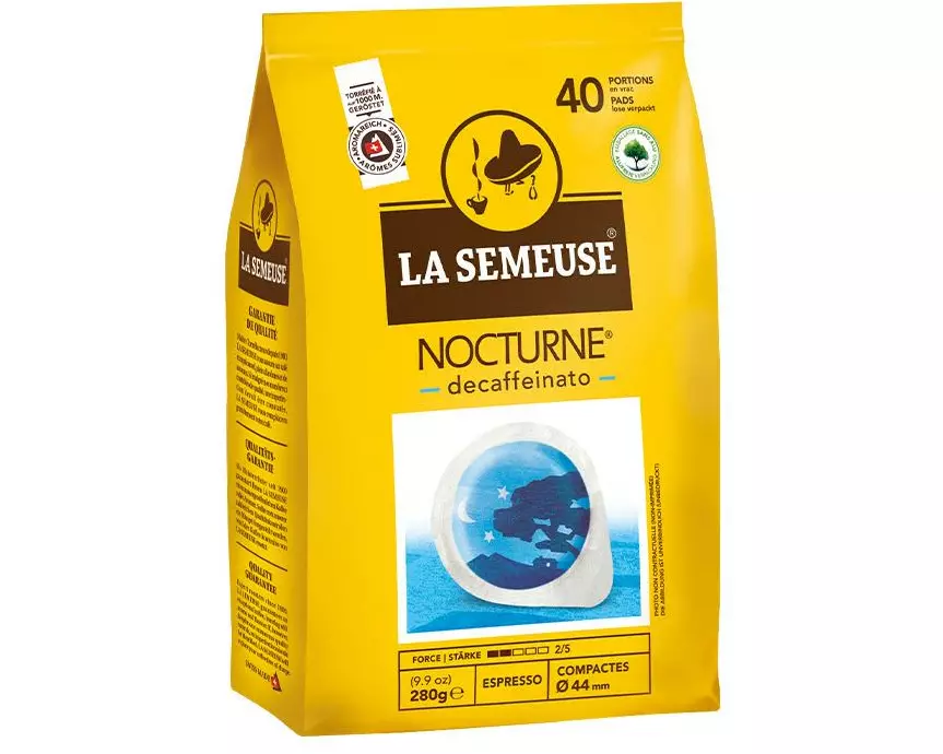 La Semeuse Kaffeepads Nocturne koffeinfrei 40 Stück