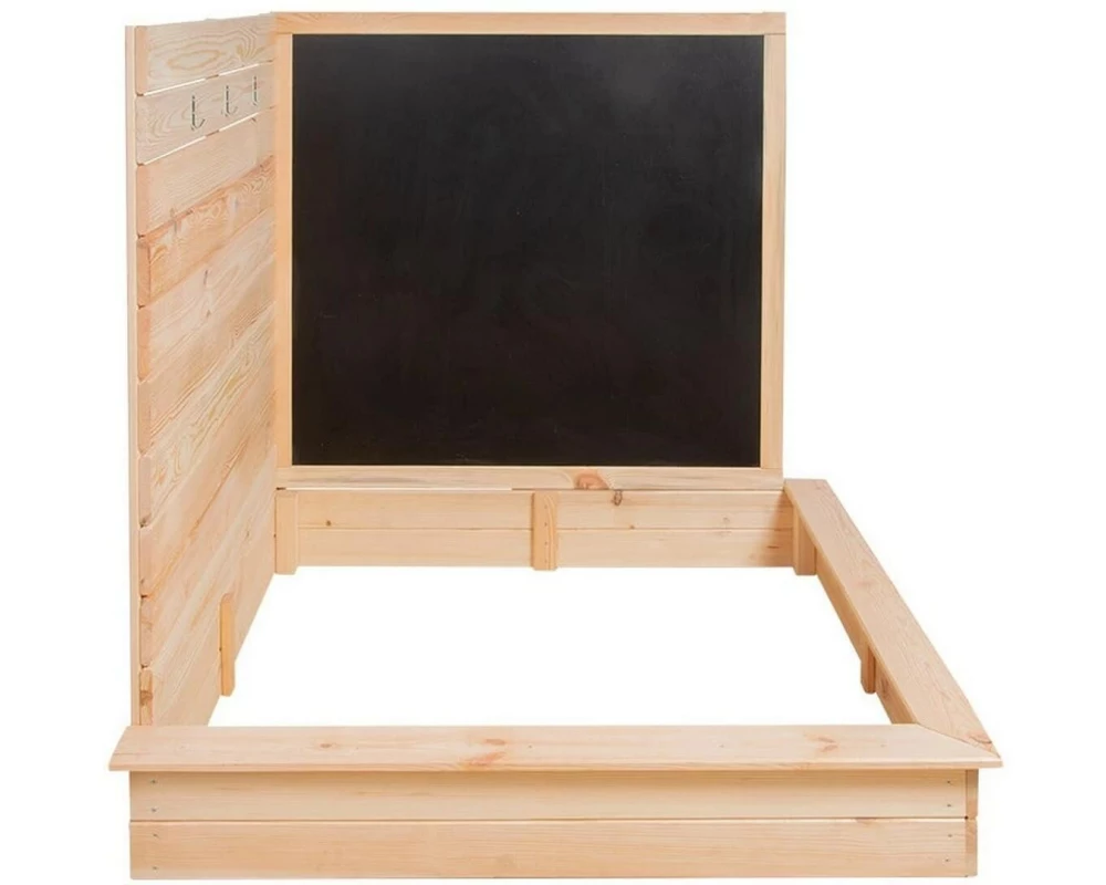 Esschert Design Eck-Sandkasten mit Tafel Holz 115.5 cm