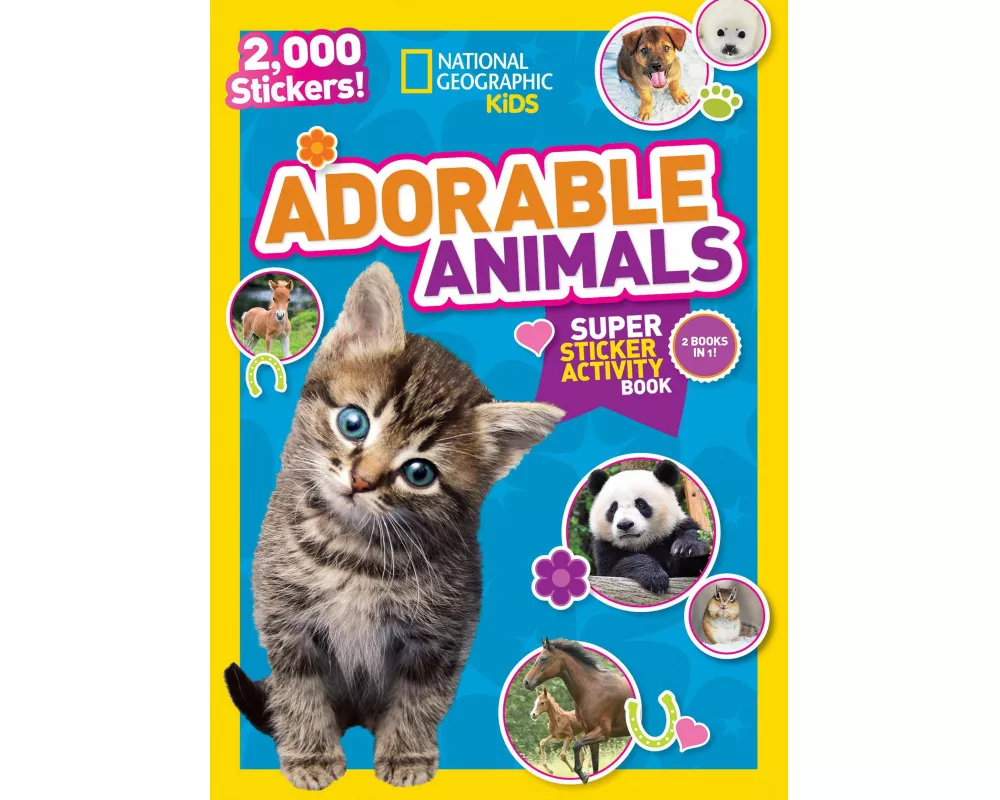 National Geographic Kids Adorable Animals Super Sticker Activity Book-Special Sales Edition