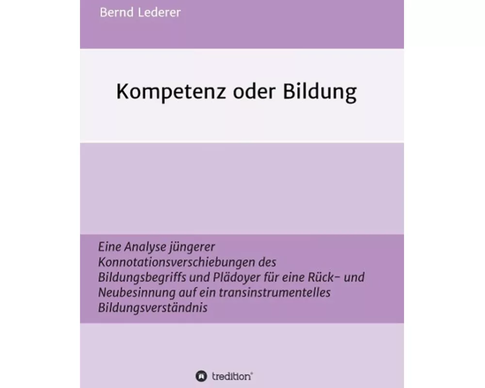 Kompetenz oder Bildung