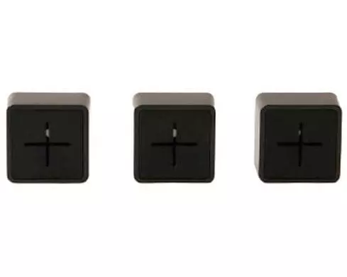 Esmée Haken selbstklebend 3 Stück, Schwarz