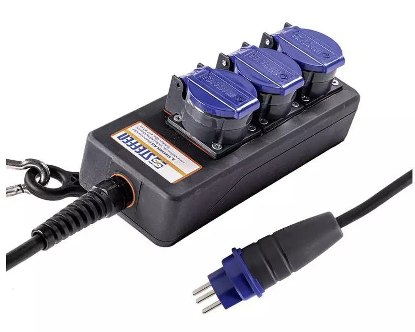 STEFFEN Industrie-Steckerleiste Professional 3x T23 IP55, 3 m