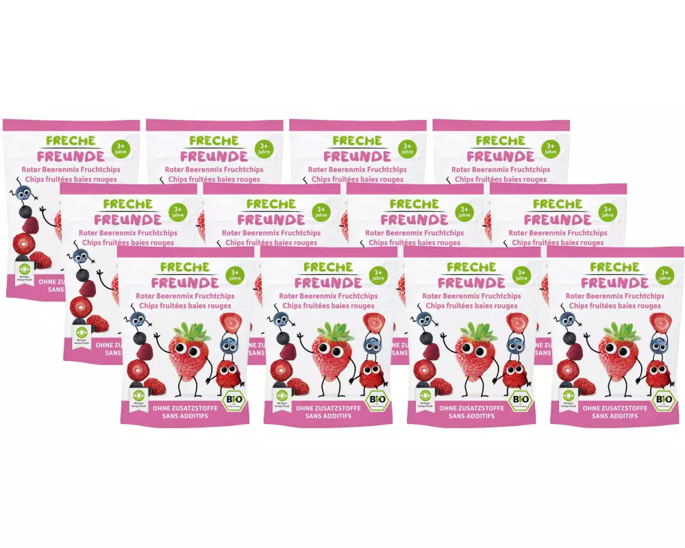 Freche Freunde Knabberspass Roter Beerenmix 12x 10 g