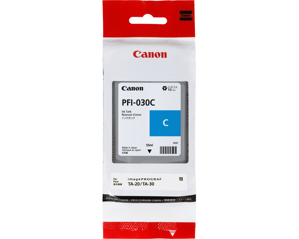 CANON Tintenpatrone cyan PFI030C iPF TX-20 55ml