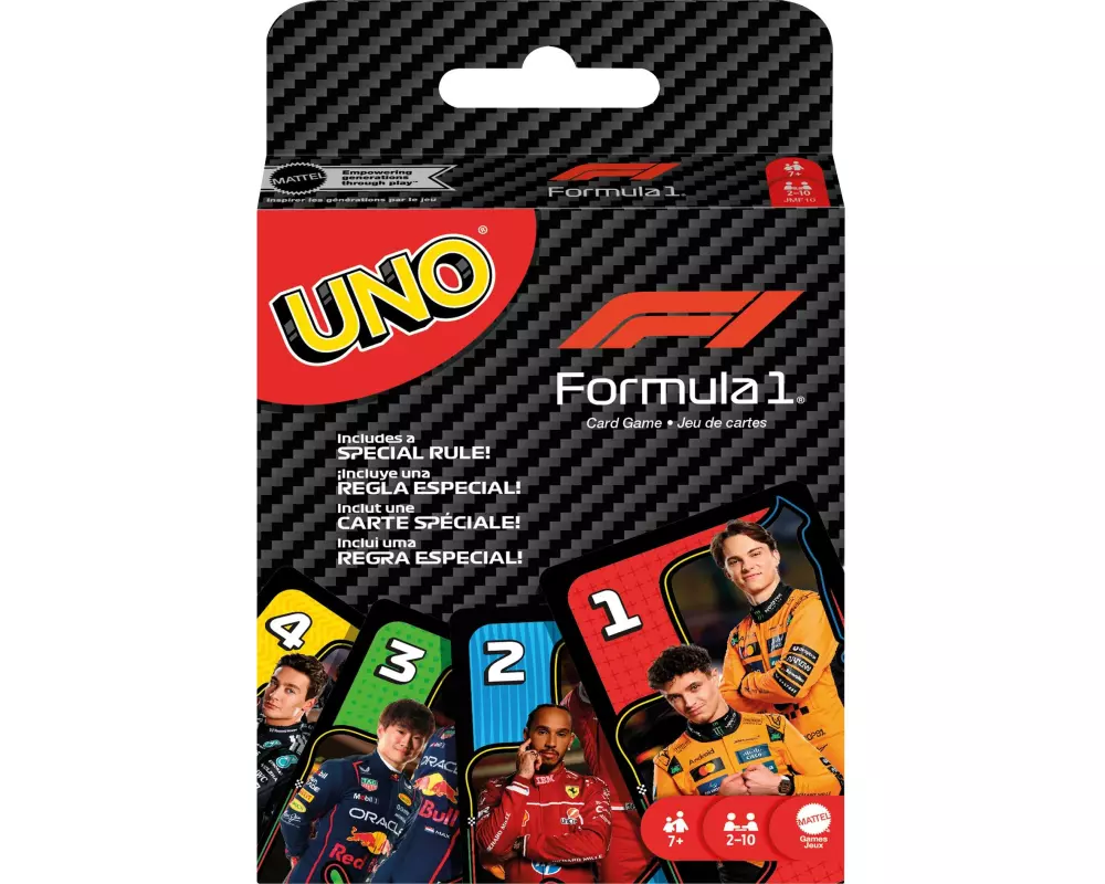 Mattel Spiele Kartenspiel Kartenspiel UNO Formel 1, 2-10 Spieler