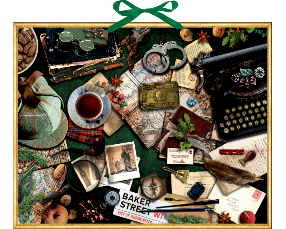 COPPENRATH Adventskalender 59x47cm 71548 Krimi Advent Sherlock Holmes