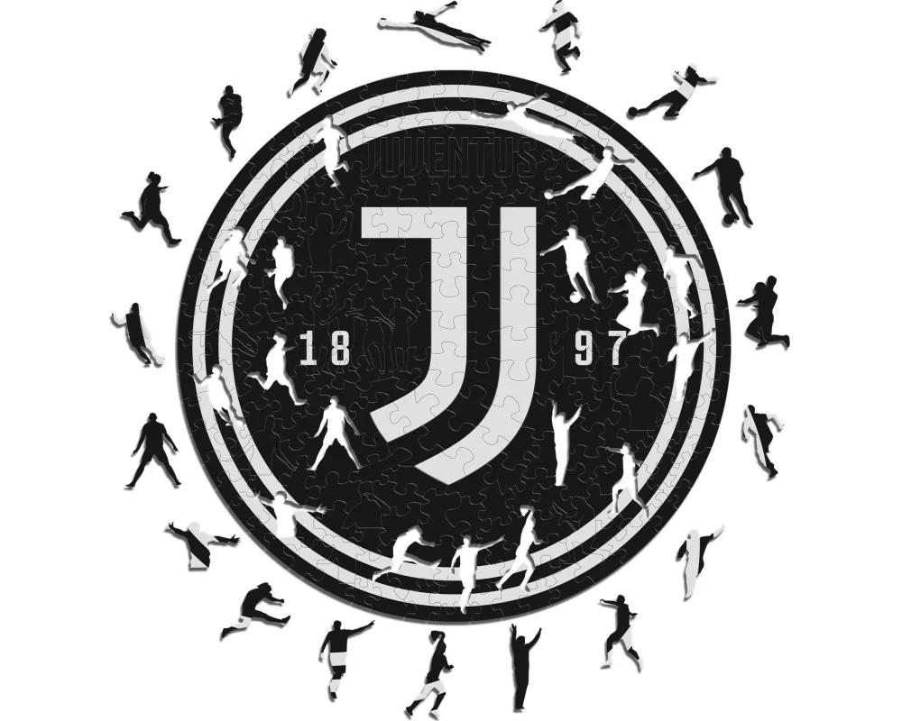 Iconic Puzzle Holz-Puzzle FC Juventus – Logo