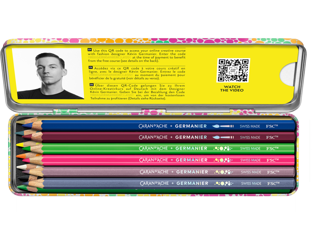 CARAN D'ACHE Farbstifte GERMANIER 3000.016 Kreativset 13 Stück