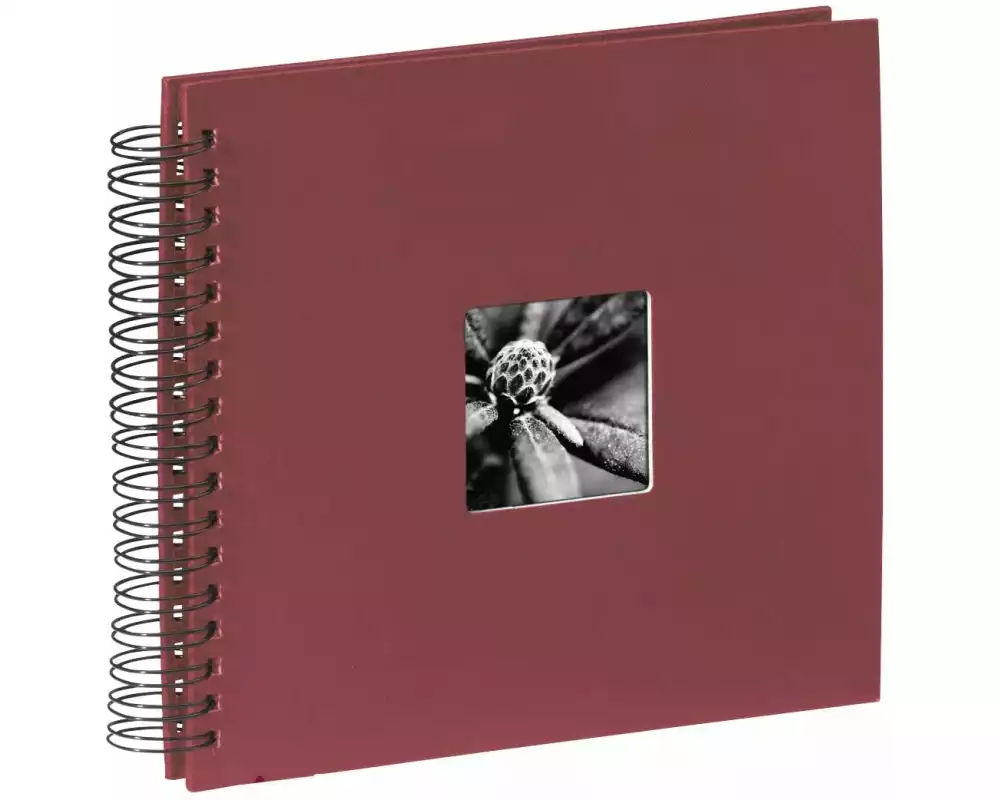 Hama Fotoalbum Fine Art 28 x 24 cm Bordeaux, 50 schwarze Seiten