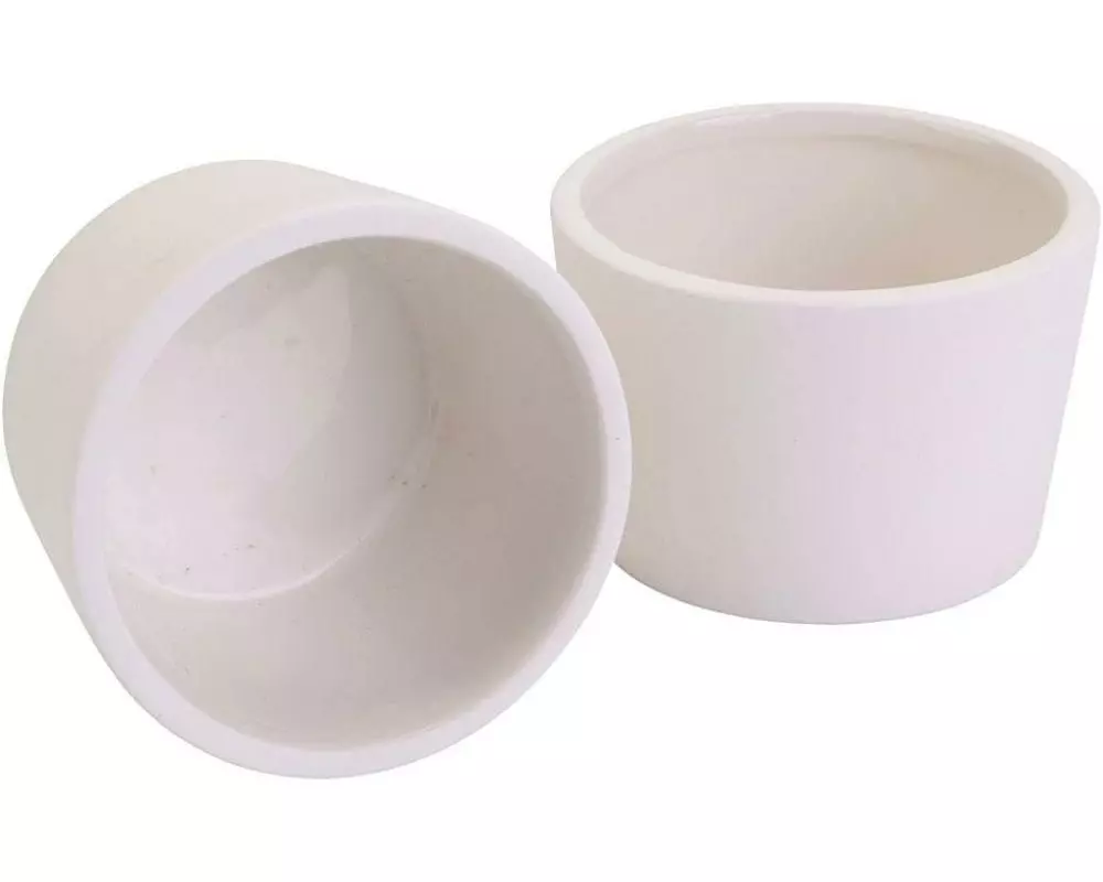Creativ Company Keramiktöpfe 6 x 9 cm, 12 Stück, Weiss