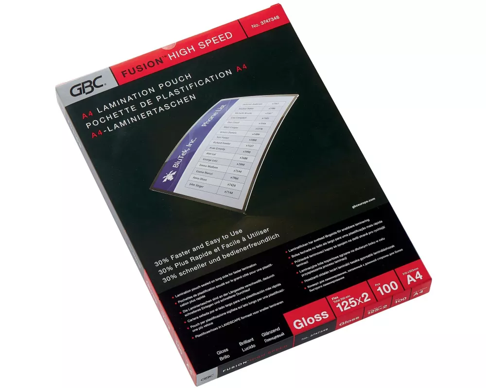 GBC Laminierfolie High-Speed A4, , 100 Stück, Glänzend