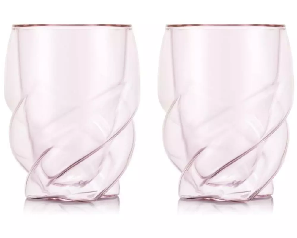 Bodum Pavina Paris Doppelwandgläser 270 ml, 2 Stück, Pink