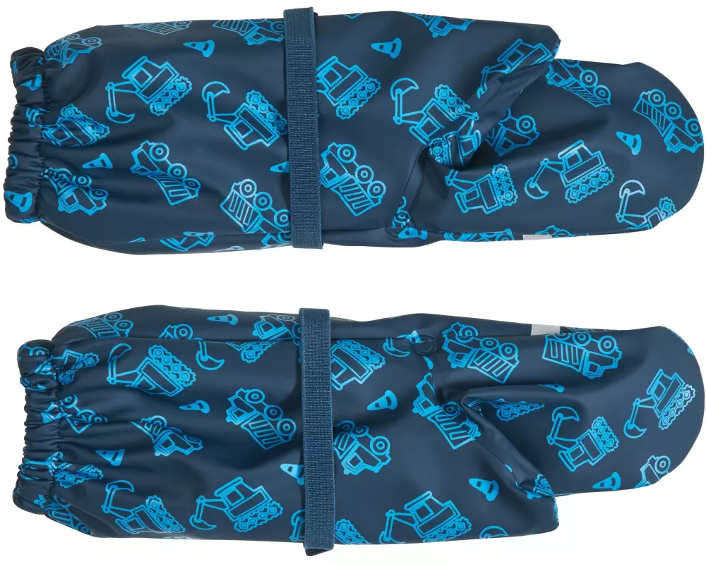 Playshoes Regenhandschuhe Baustelle Marine Gr. 2