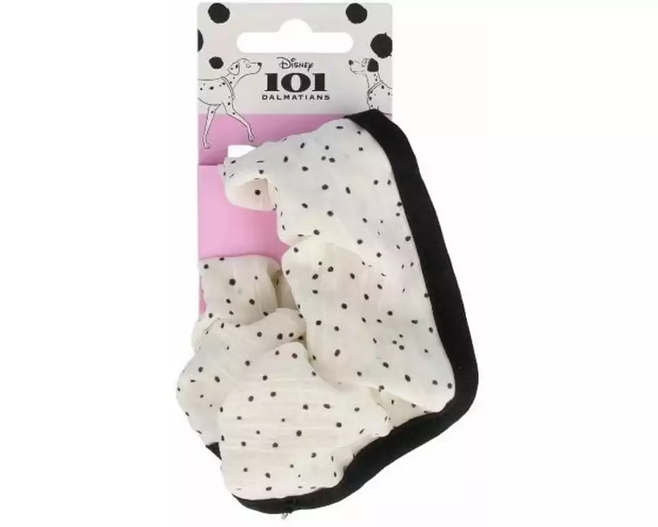Parsa Beauty Scrunchie Punkte weiss, schwarze