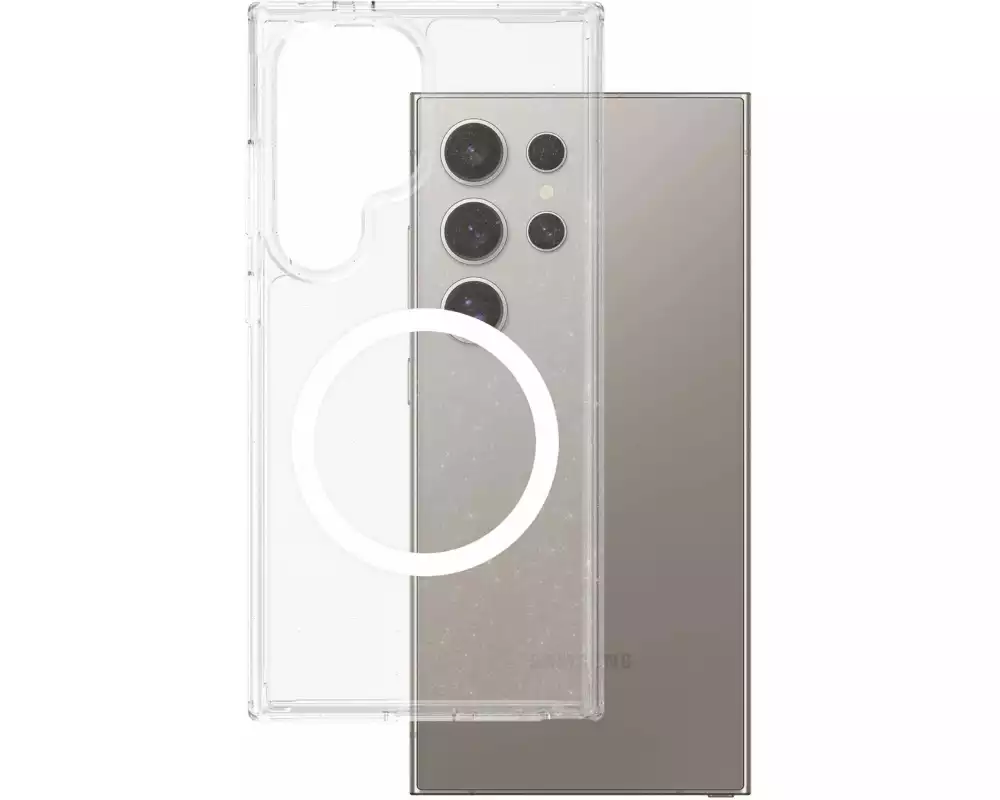 CARE Back Cover Flagship Star Lit w. Galaxy S25 Ultra Weiss