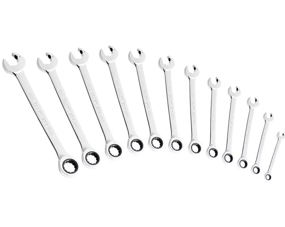 Kraftwerk Ratschen-Ringgabelschlüsselsatz D-CLICKCRAFT 12-teilig
