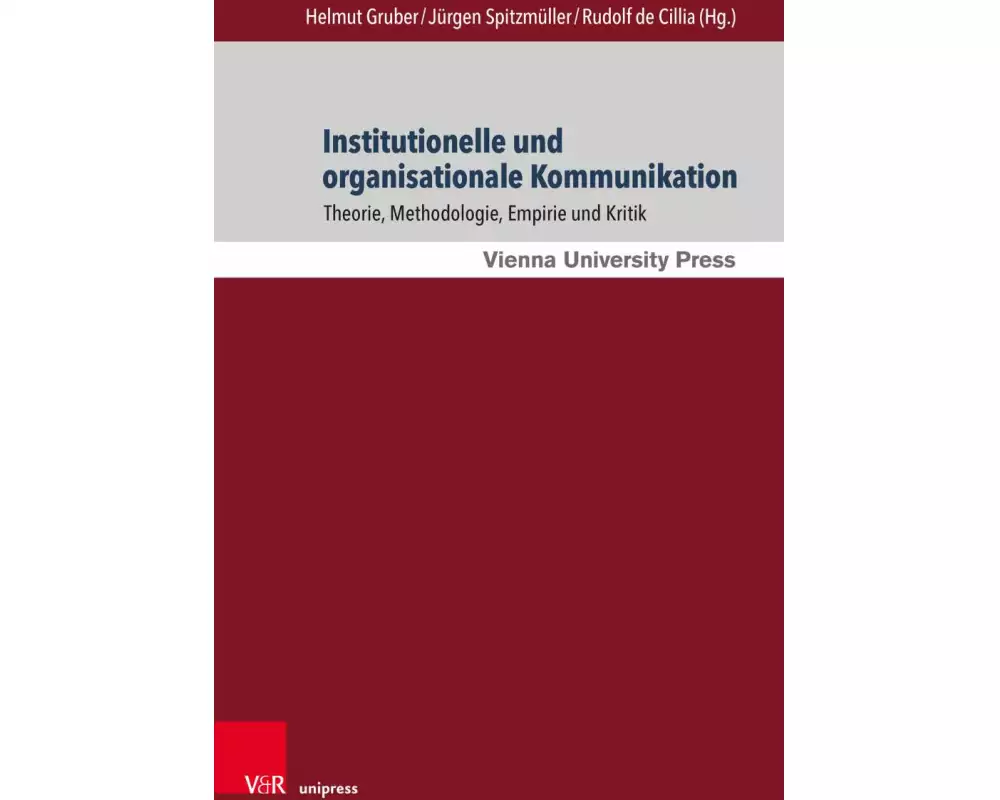 Institutionelle und organisationale Kommunikation