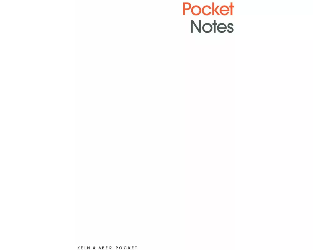 Pocket Notes Orange