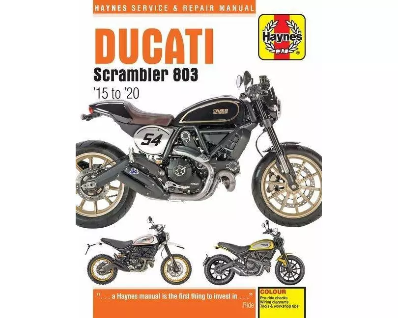 Ducati Scrambler 803 (15 - 20) Haynes Repair Manual