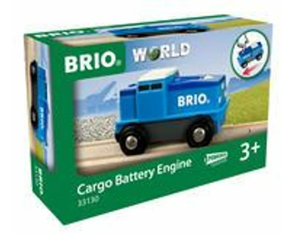 BRIO World - Blaue Batterie Frachtlok
