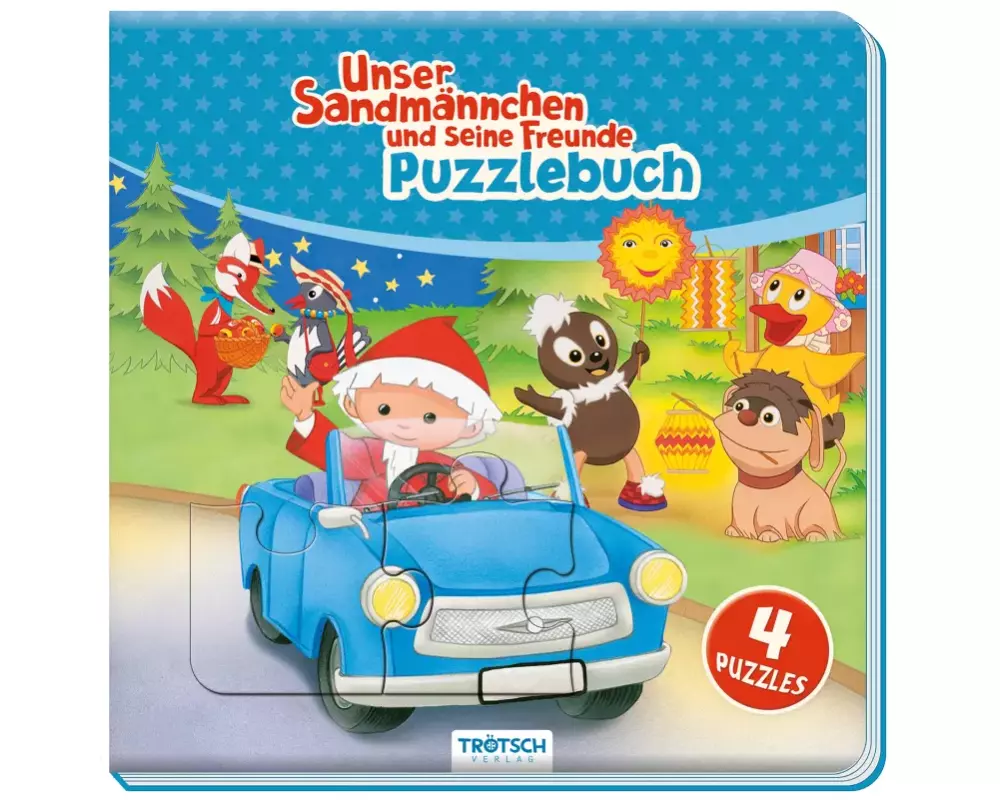 Trötsch Unser Sandmännchen Puzzlebuch mit 4 Puzzle Sandmann