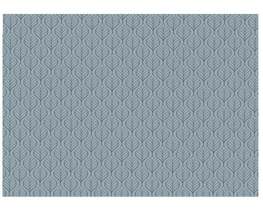 Braun + Company Geschenkpapier By Nature Leaves 70 cm x 1 m, Blau