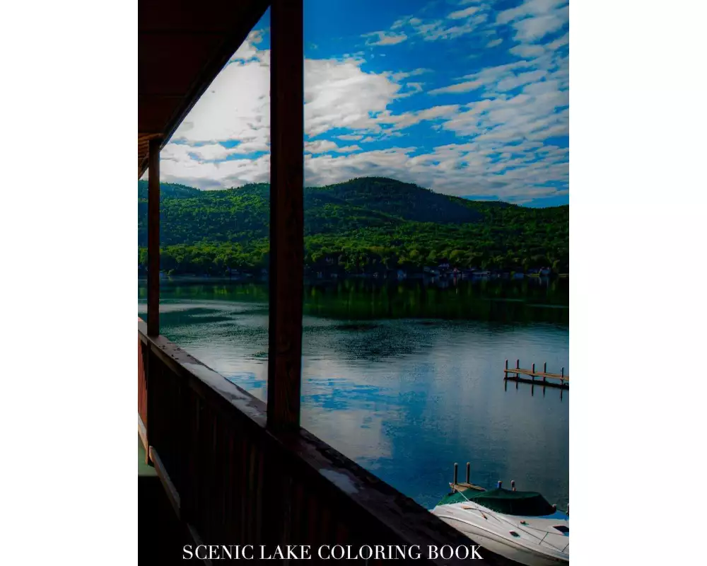 Scenic Lake template Coloring Book sir Michael limited edition