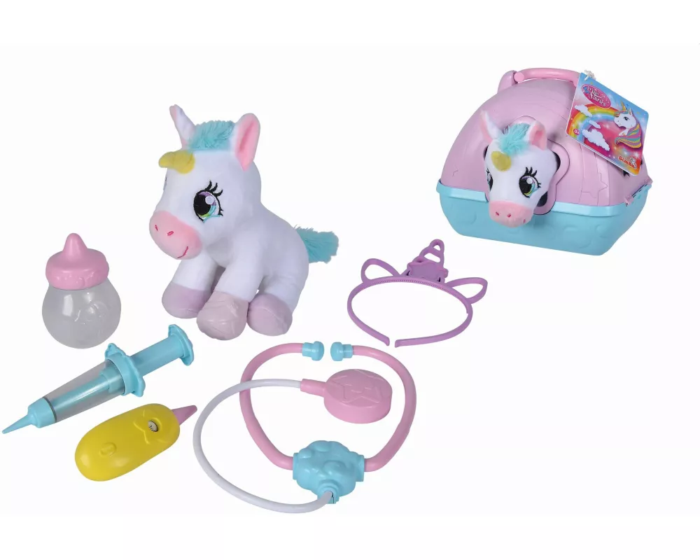 Doktorkoffer mit Plüsch Einhorn