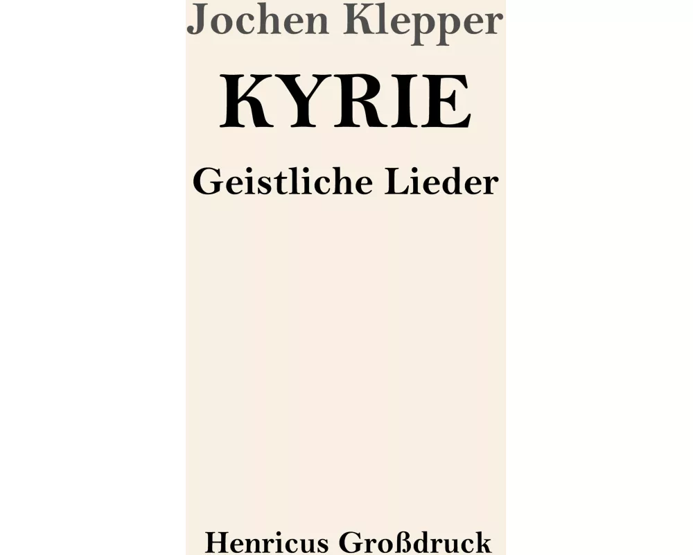 Kyrie (Großdruck)