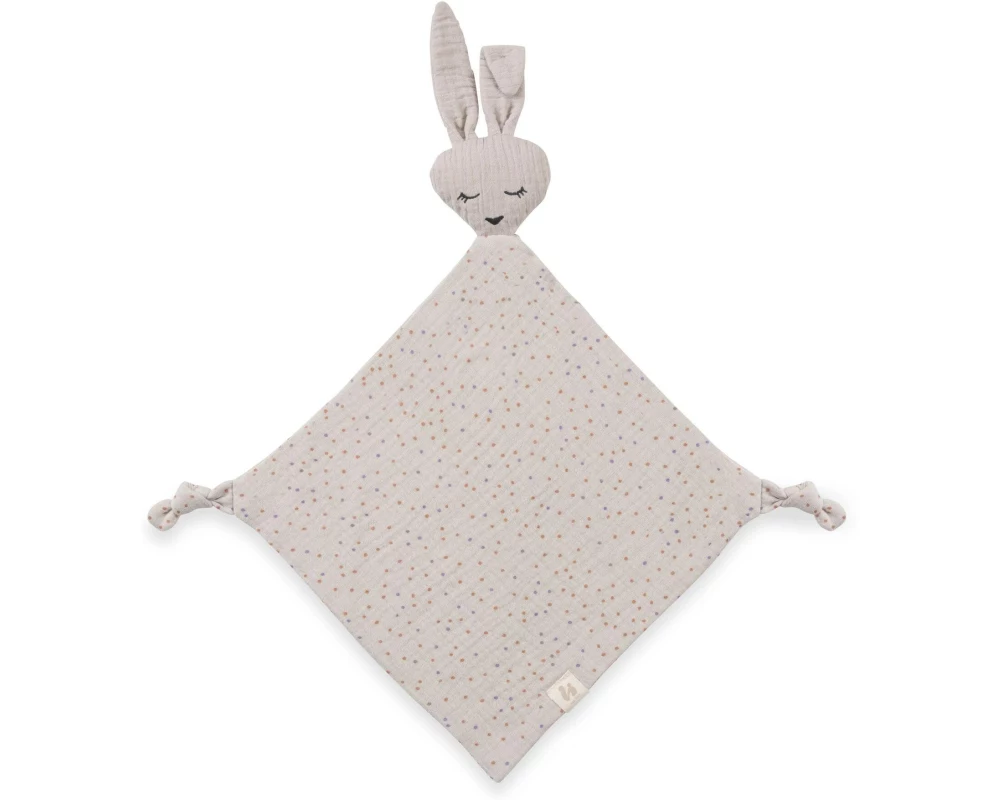 Hauck Schmusetuch Cuddle N Play Rabbit Beige Dots