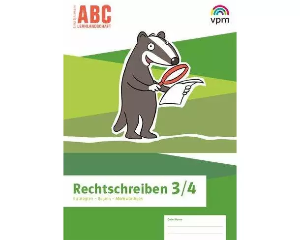 ABC-Lernlandschaft 3/4. Arbeitsheft Rechtschreiben Klasse 3/4
