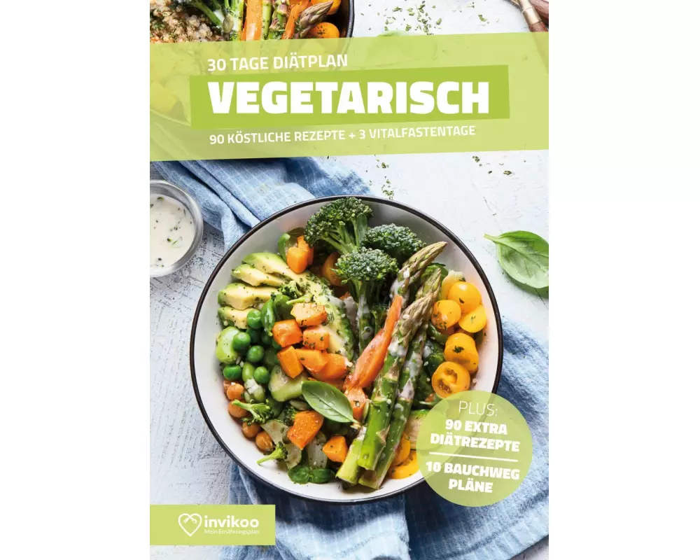 Vegetarische Diät - Ernährungsplan zum Abnehmen für 30 Tage