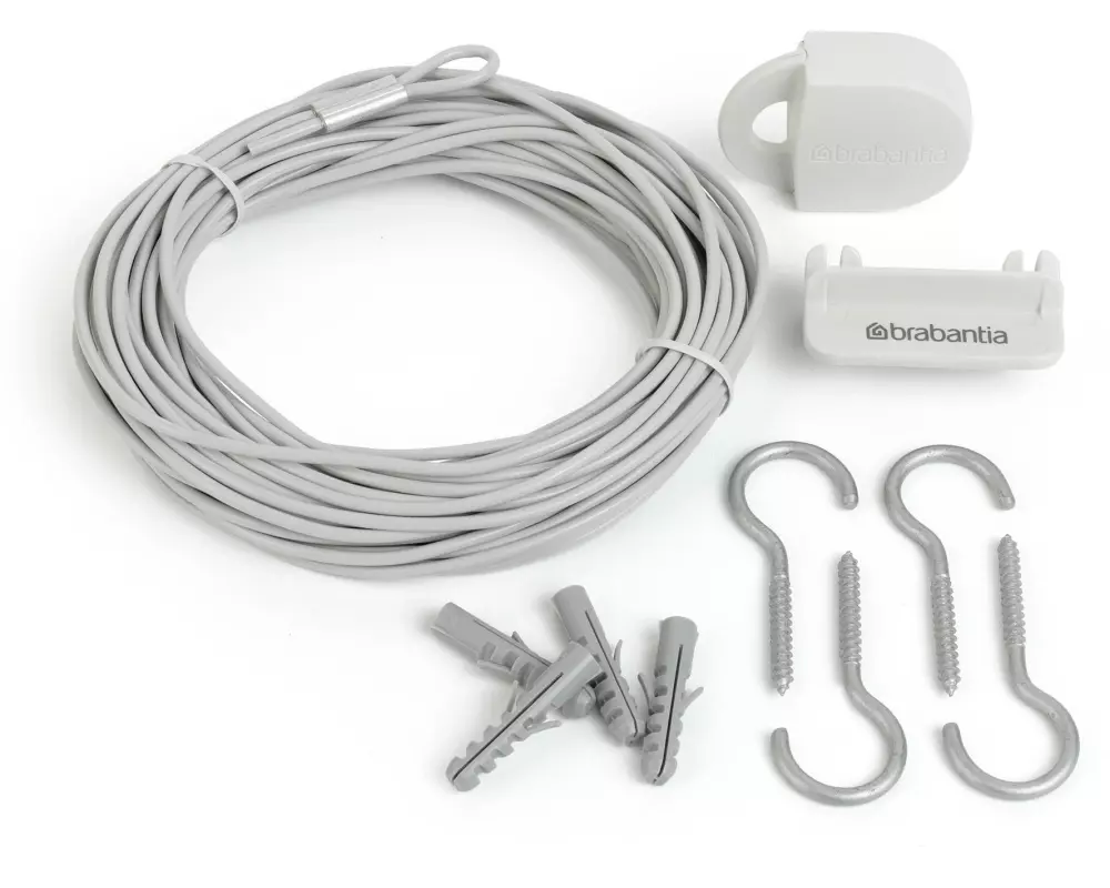 Brabantia Wäschehalter Set 12 m, Weiss