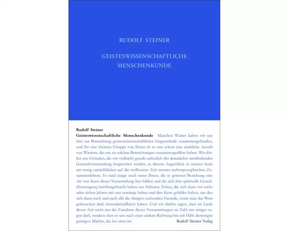 Geisteswissenschaftliche Menschenkunde