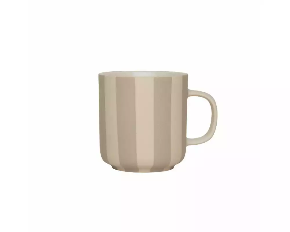 OYOY Teetasse Toppu 250 ml, 1 Stück, Grau/Weiss